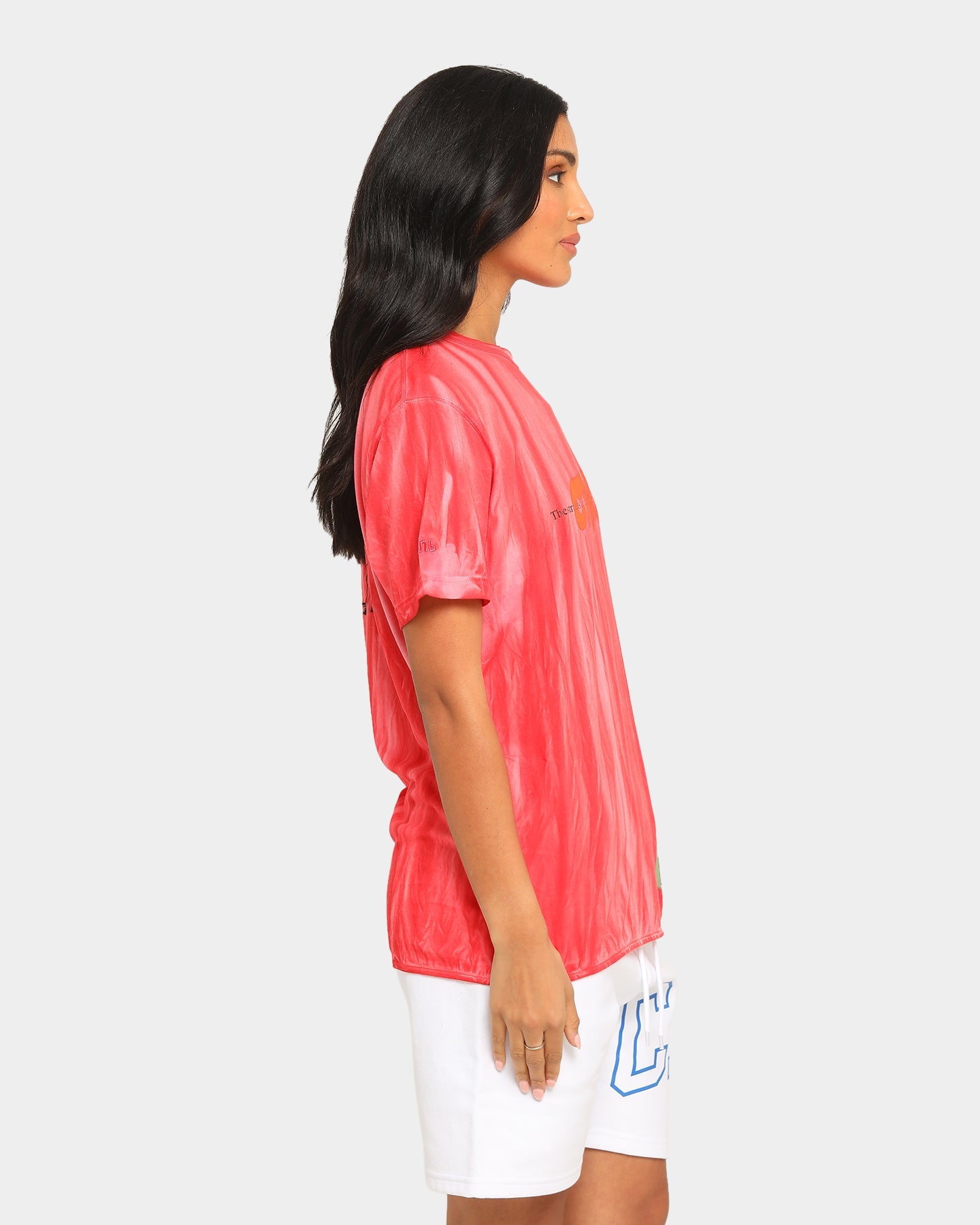Heron Preston Spray –°–¢–ò–õ–¨ Print Short Sleeve T-shirt Red Style001