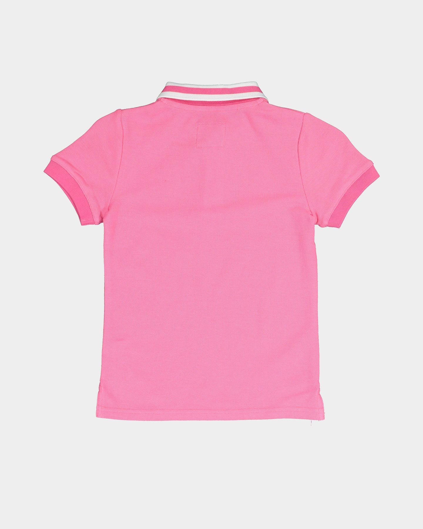 Lil Hommé Kid's Mono Short Sleeve Polo Shirt Hot Pink