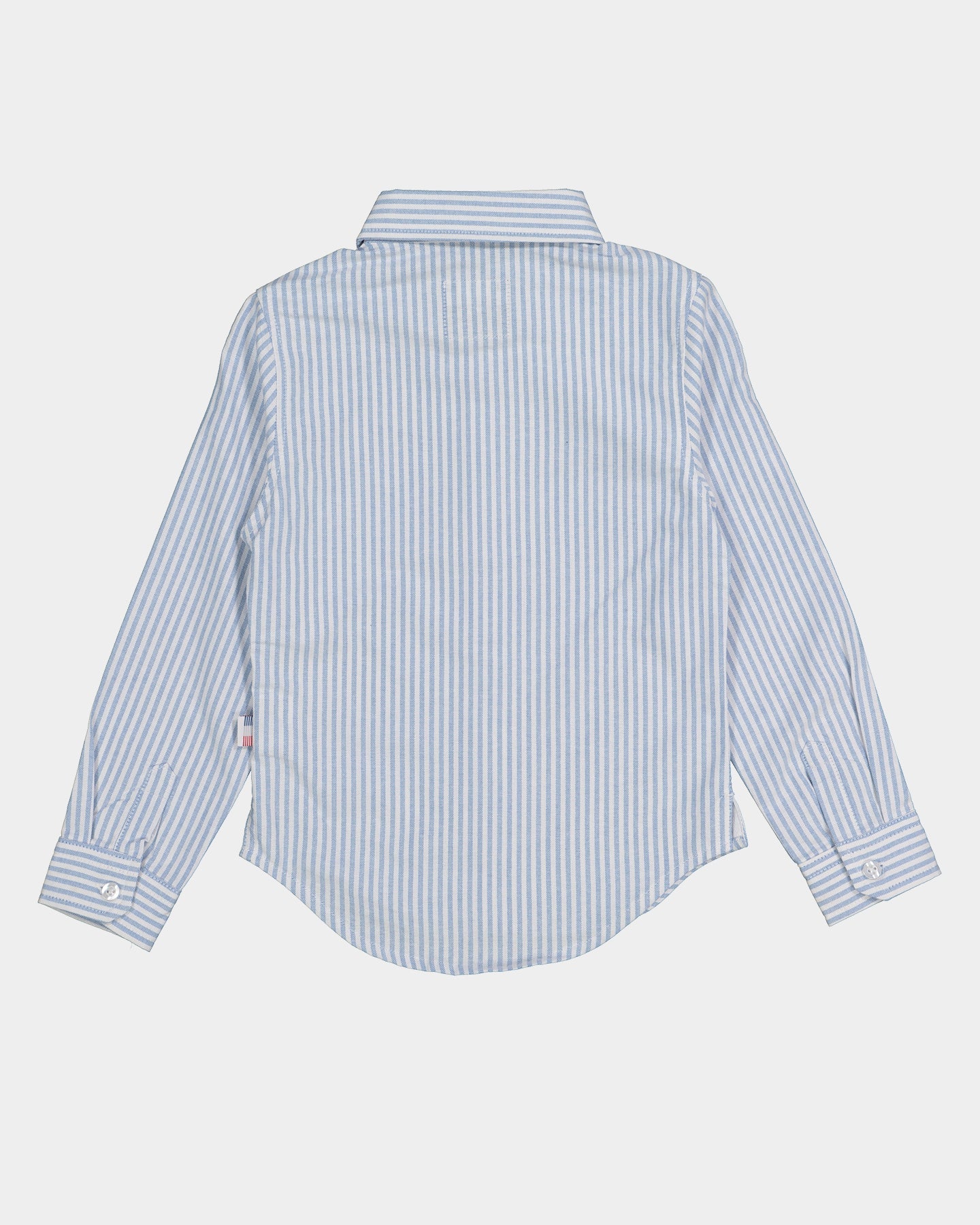 Lil Homme Kid's Mono Oxford Button Up Shirt White/Light Blue