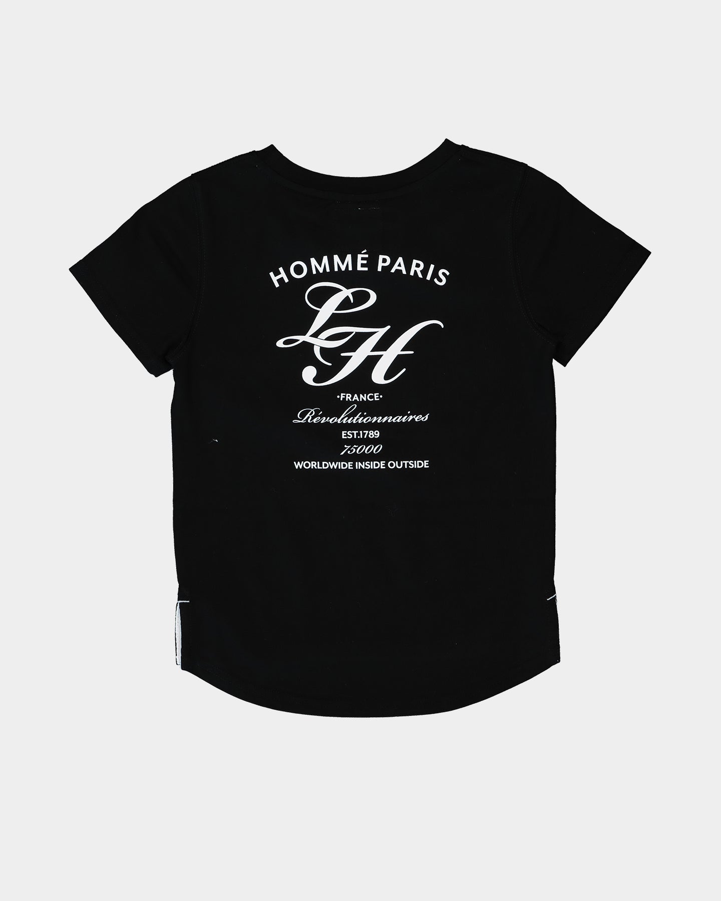 Lil Hommé Kids' Revolution Droptail Short Sleeve T-Shirt Black