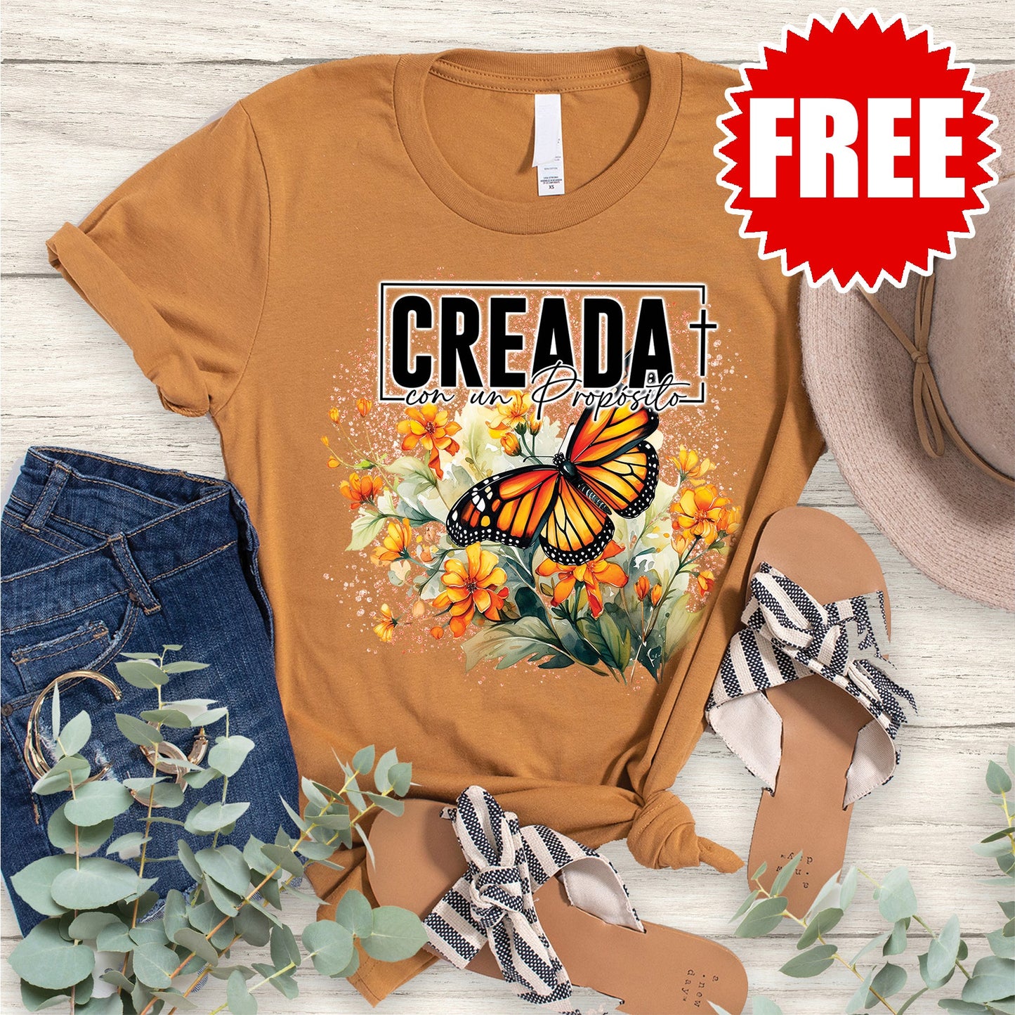 Creada Tee - Heather Toast - 0