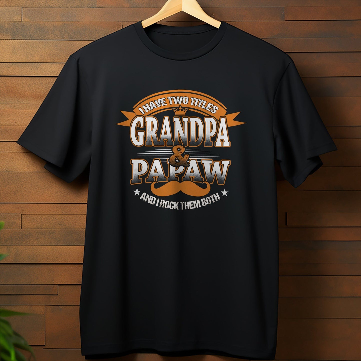 Grandpa and Papaw Mustache T-Shirt