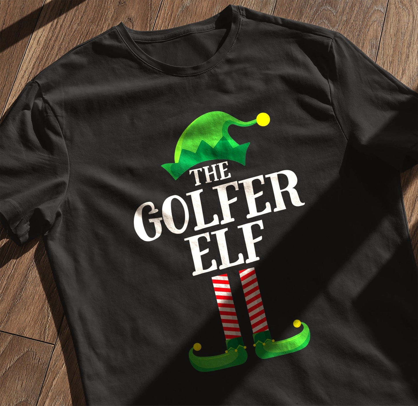 Golfer Elf Matching Family t-shirt