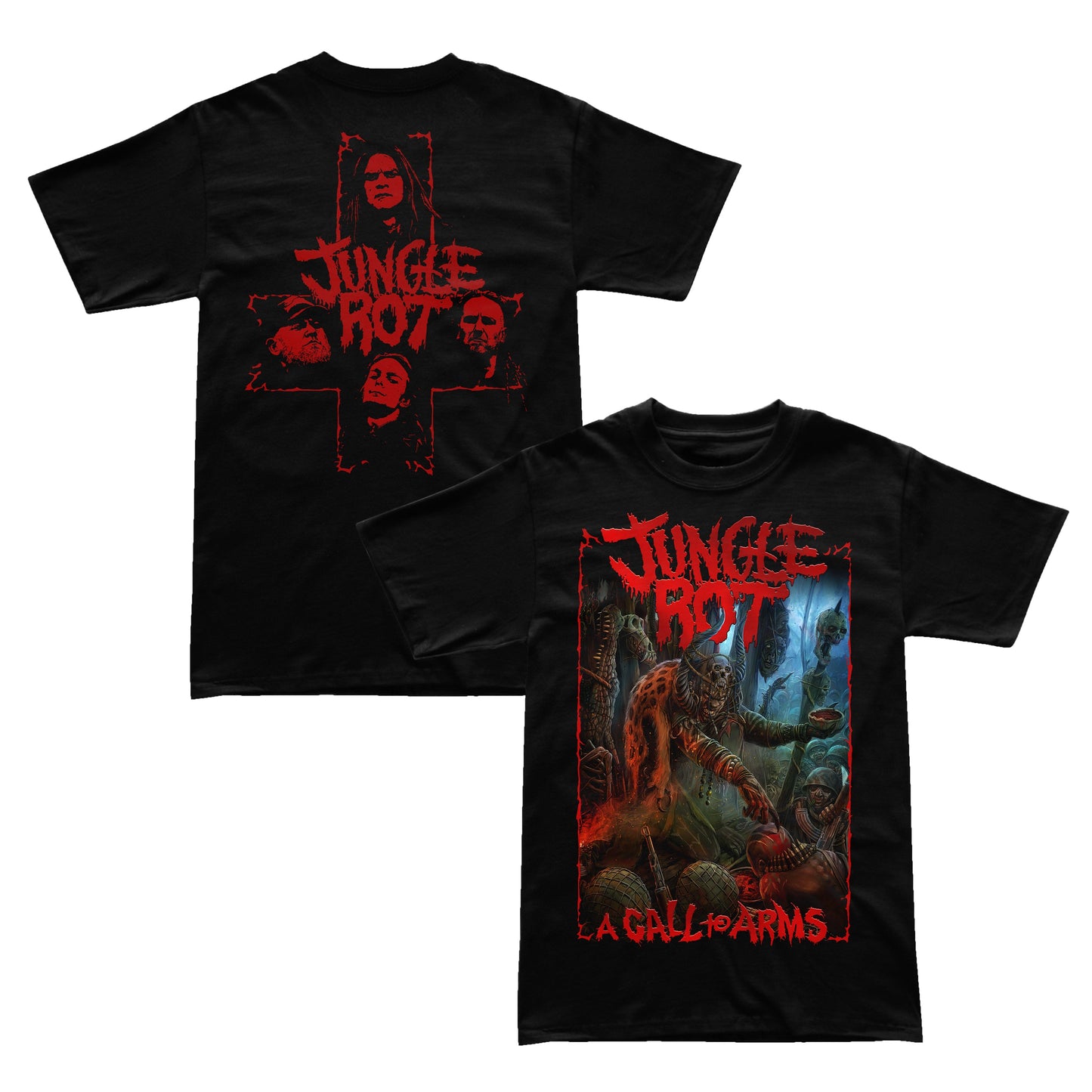 Jungle Rot "A Call to Arms" T-Shirt Style001