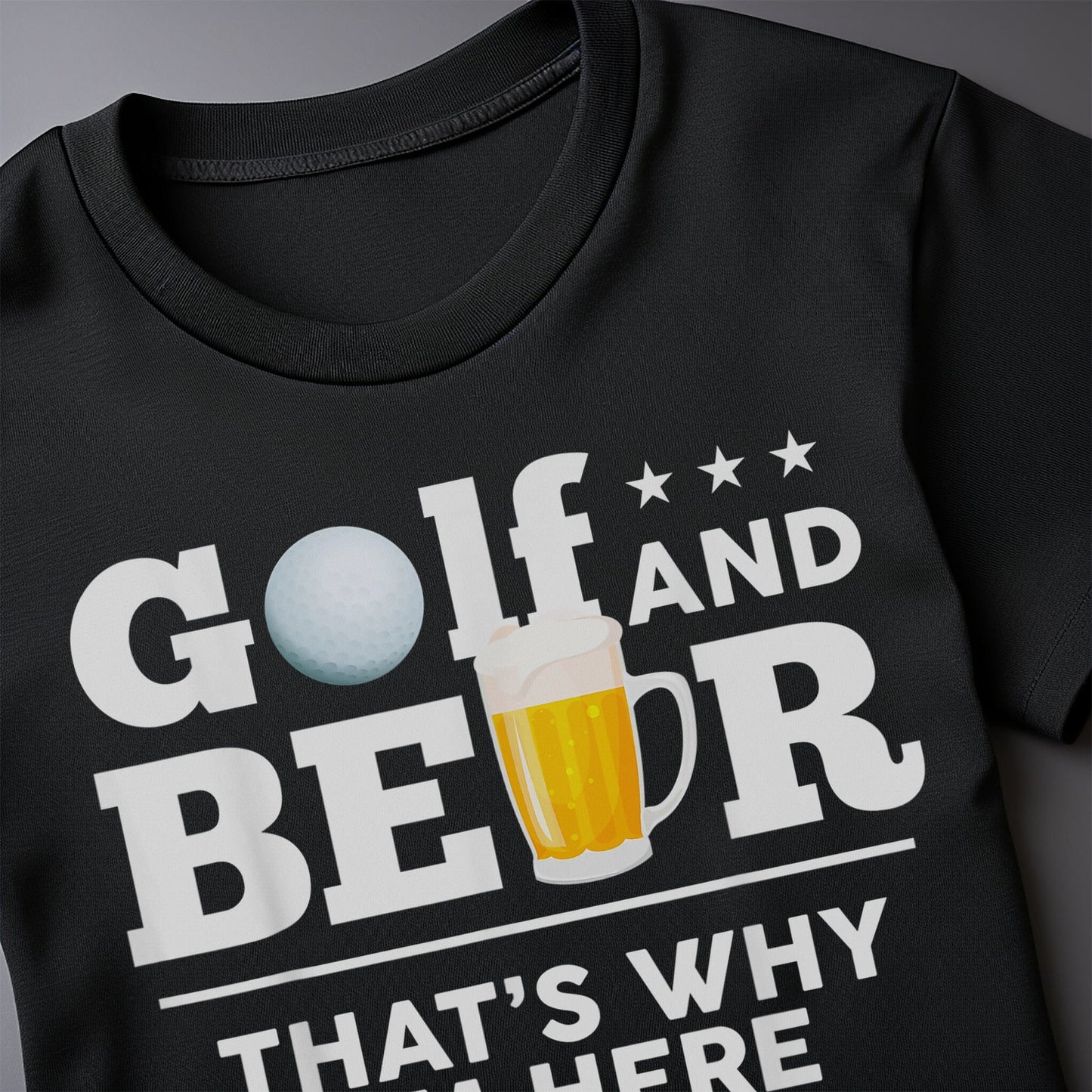 Golf & Beer The Ultimate Dad Joke t-shirt