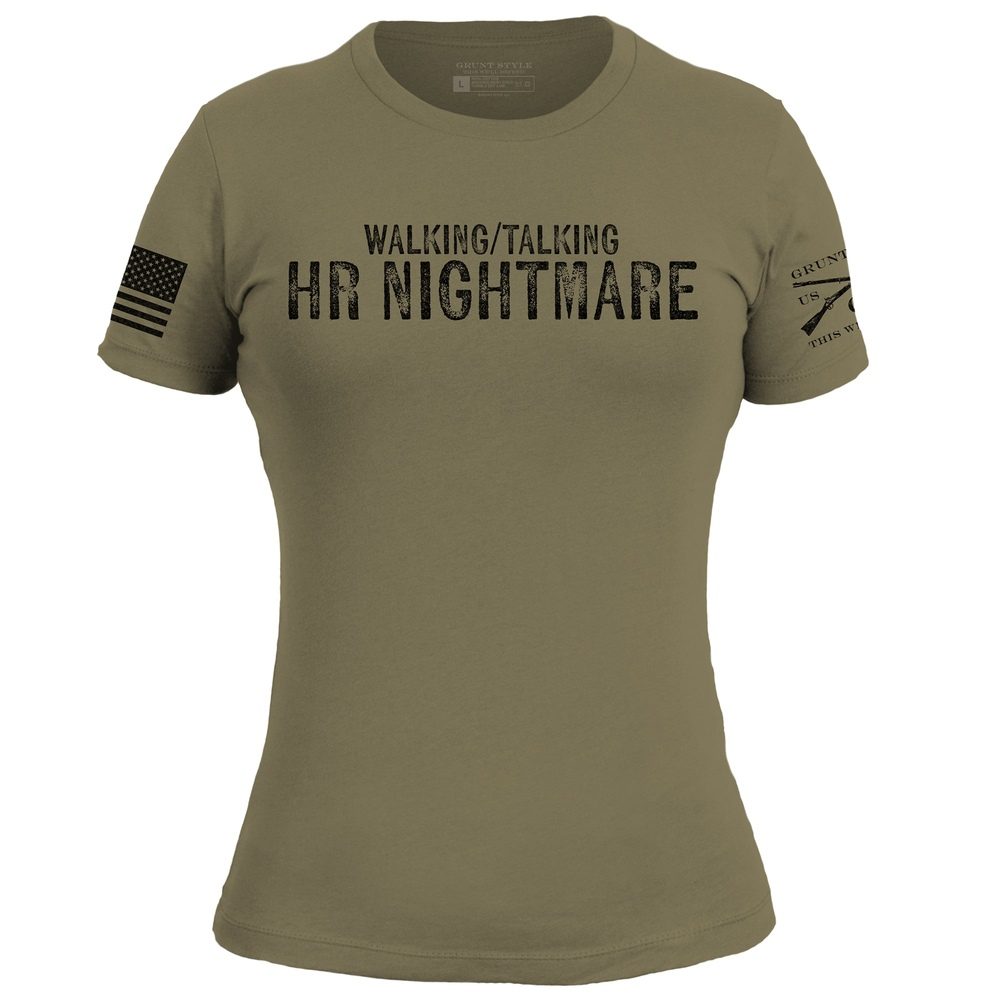 Women's HR Nightmare Slim Fit T-Shirt - Military Green