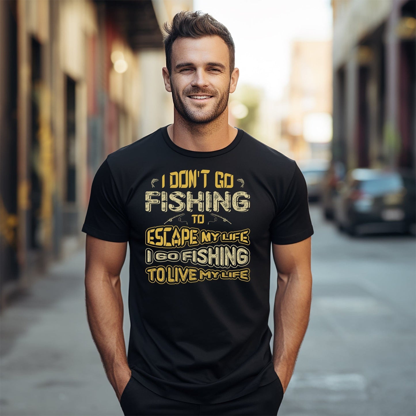 8 Fishing Escape Funny T-Shirt