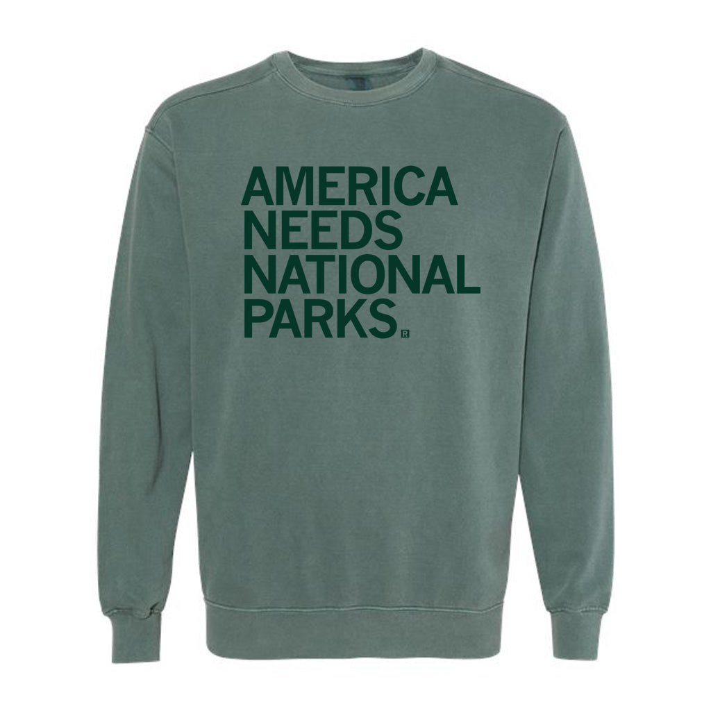 America Needs National Parks Crew Sweatshirt