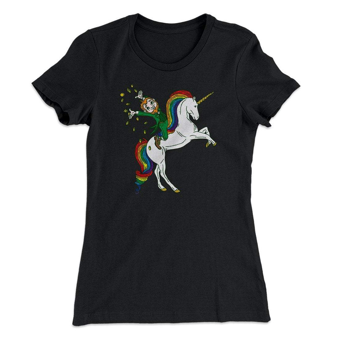 Leprechaun Unicorn Jockey Women's T-Shirt