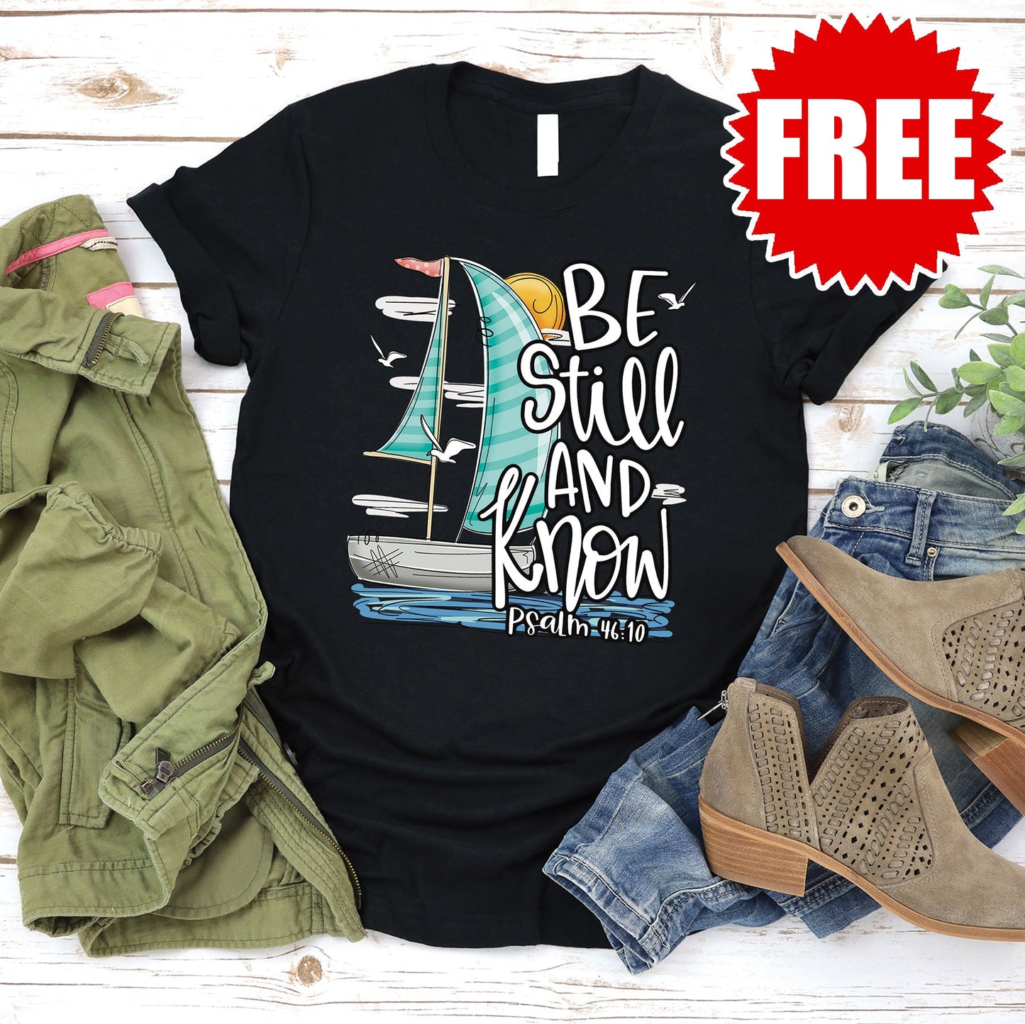 Be Still and Know Tee - Black - 0