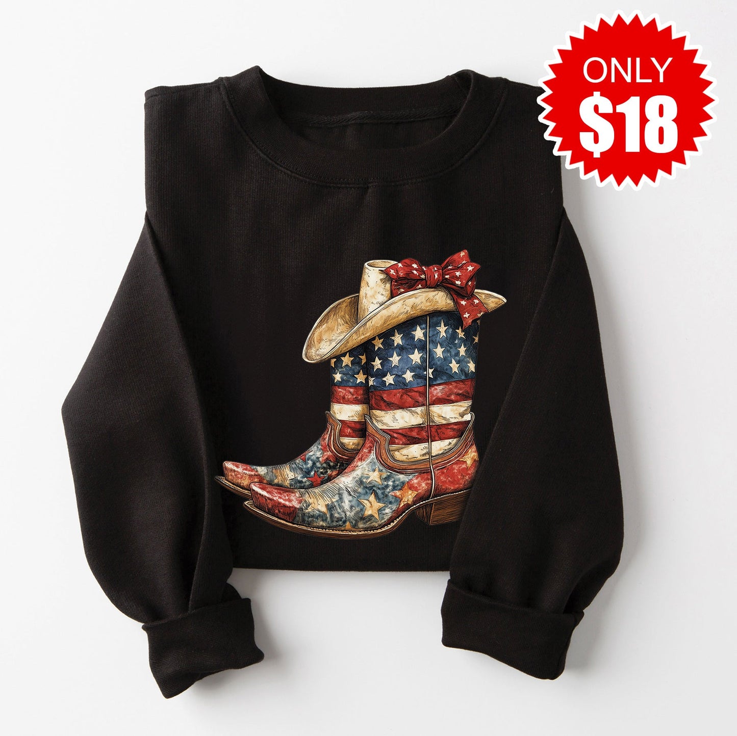 Boots Sweatshirt - Black - 18