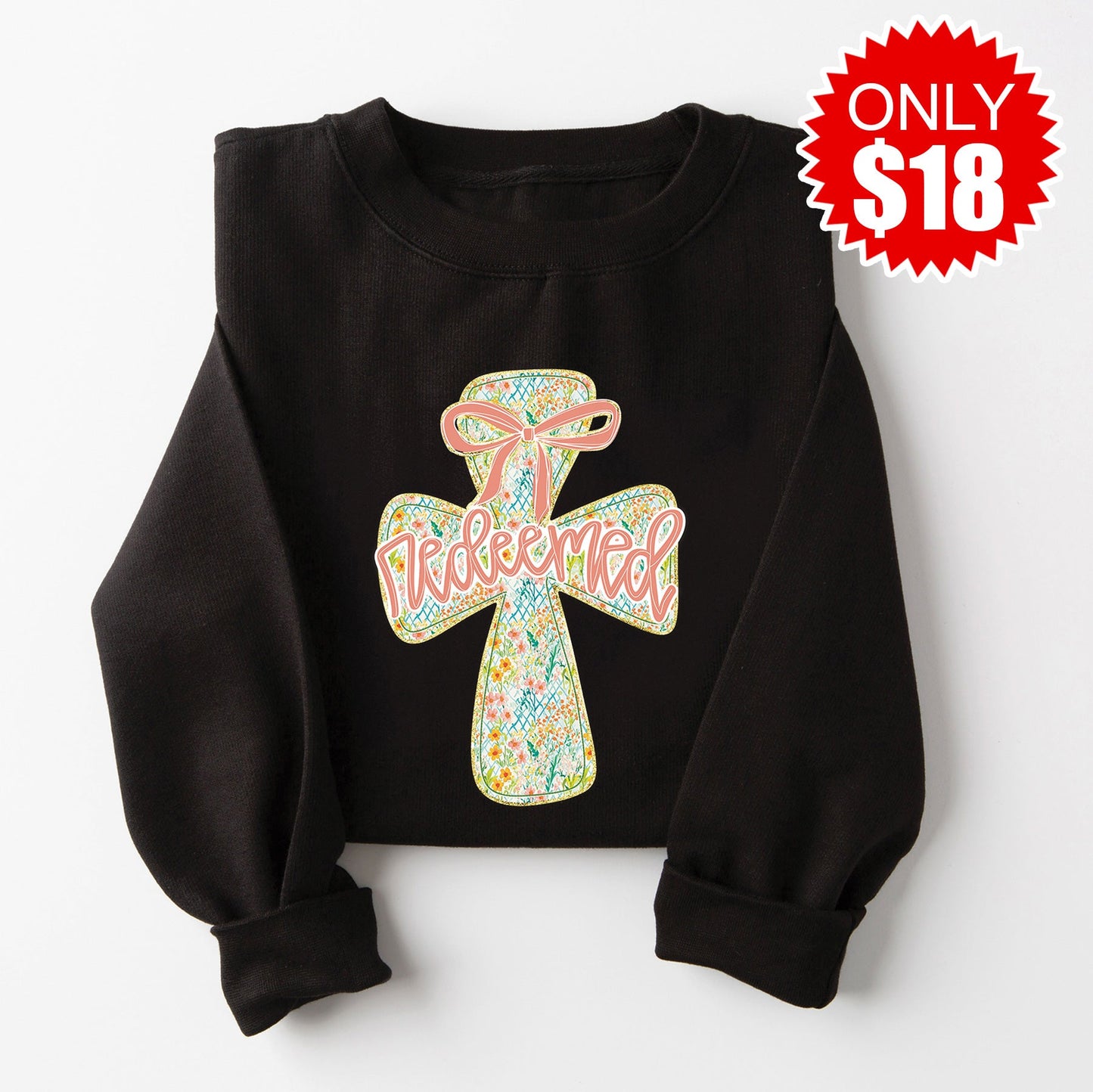 Redeemed Crewneck Sweatshirt - Black