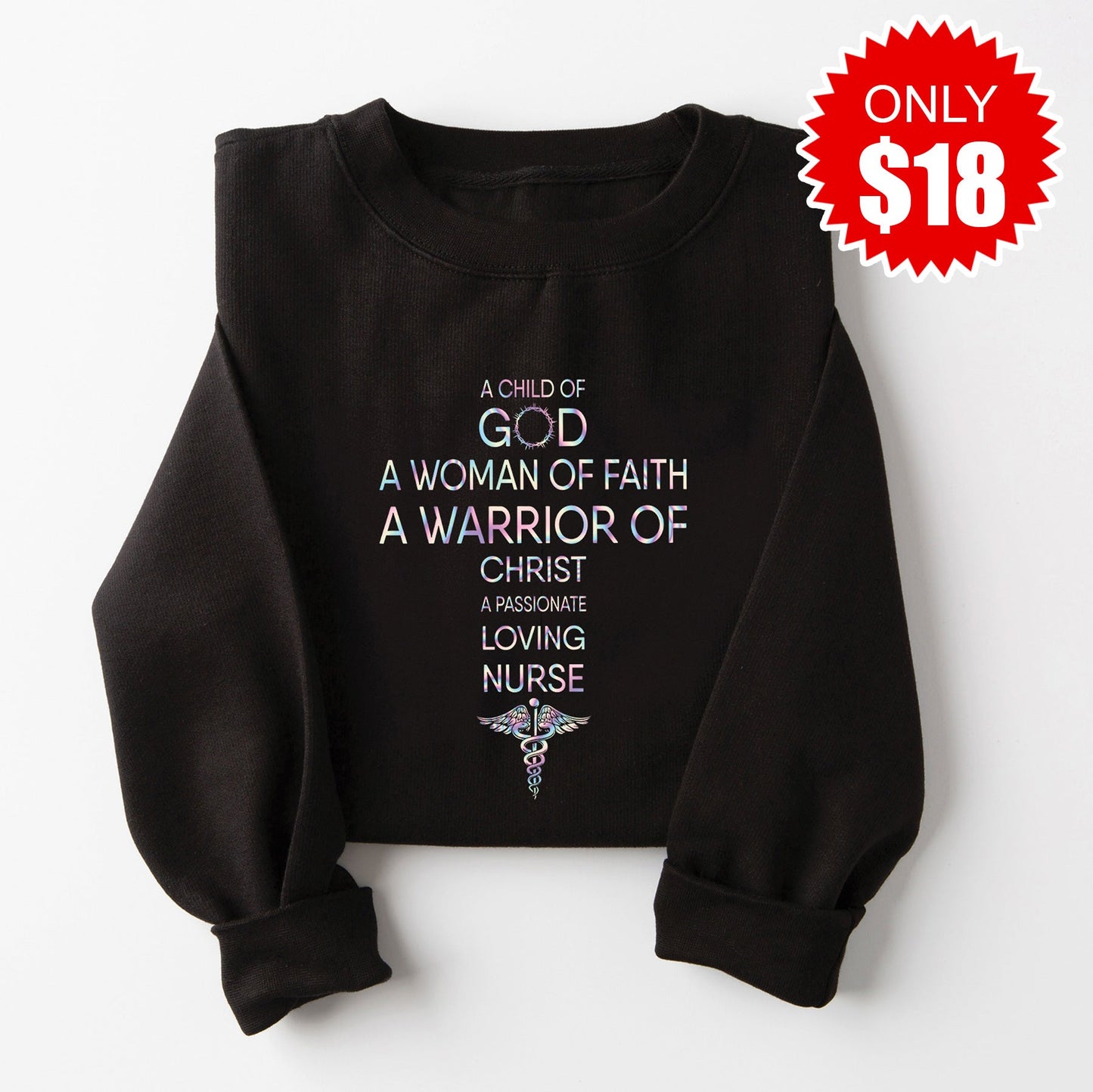 Loving Nurse Sweatshirt - Black - 18