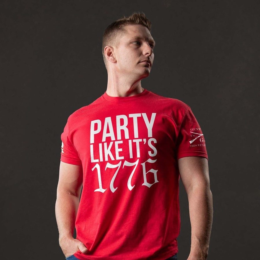 Party Like It 1776 T-Shirt - Red