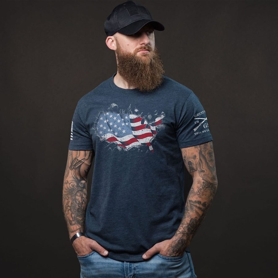 America Has Landed T-Shirt - Midnight Navy
