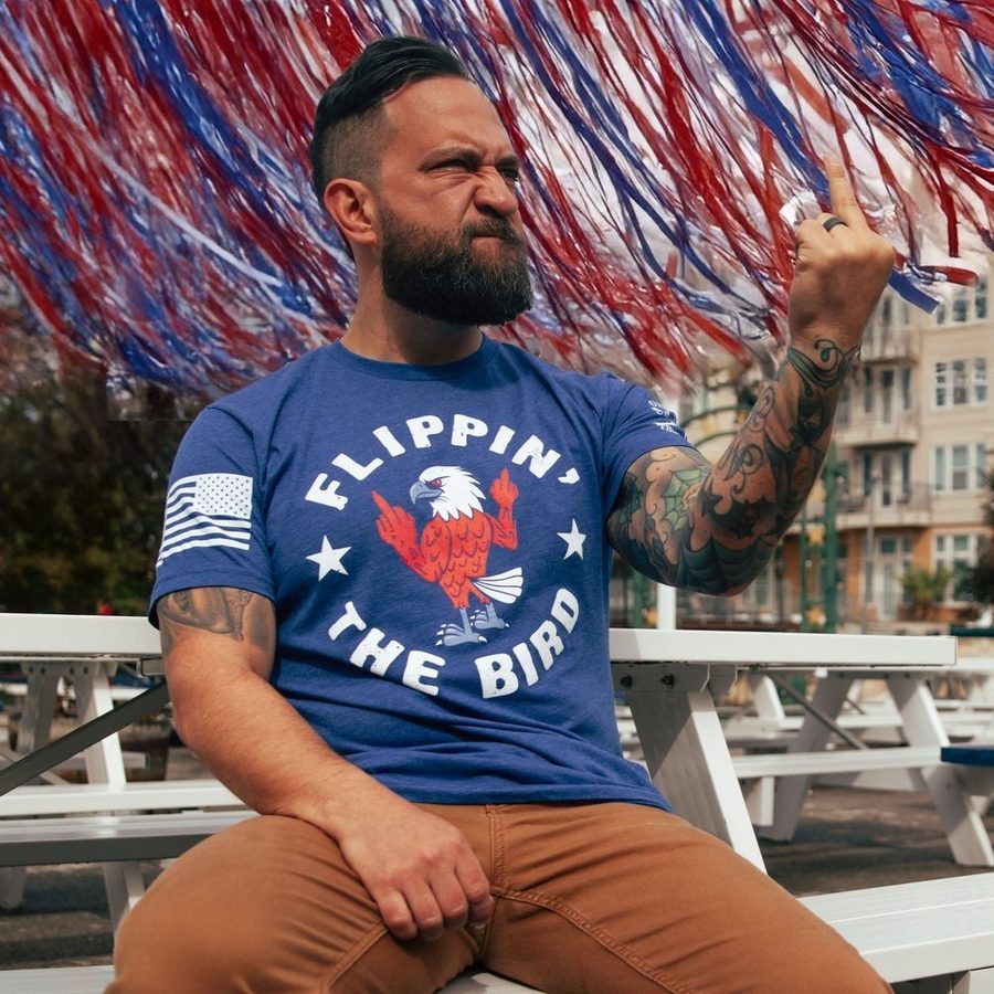 Flippin' The Bird T-Shirt - Royal