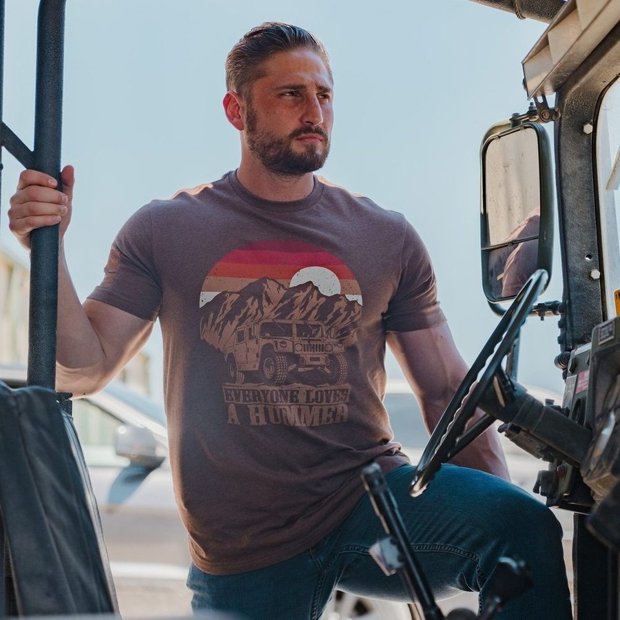 Hummer T-Shirt - Heather Brown