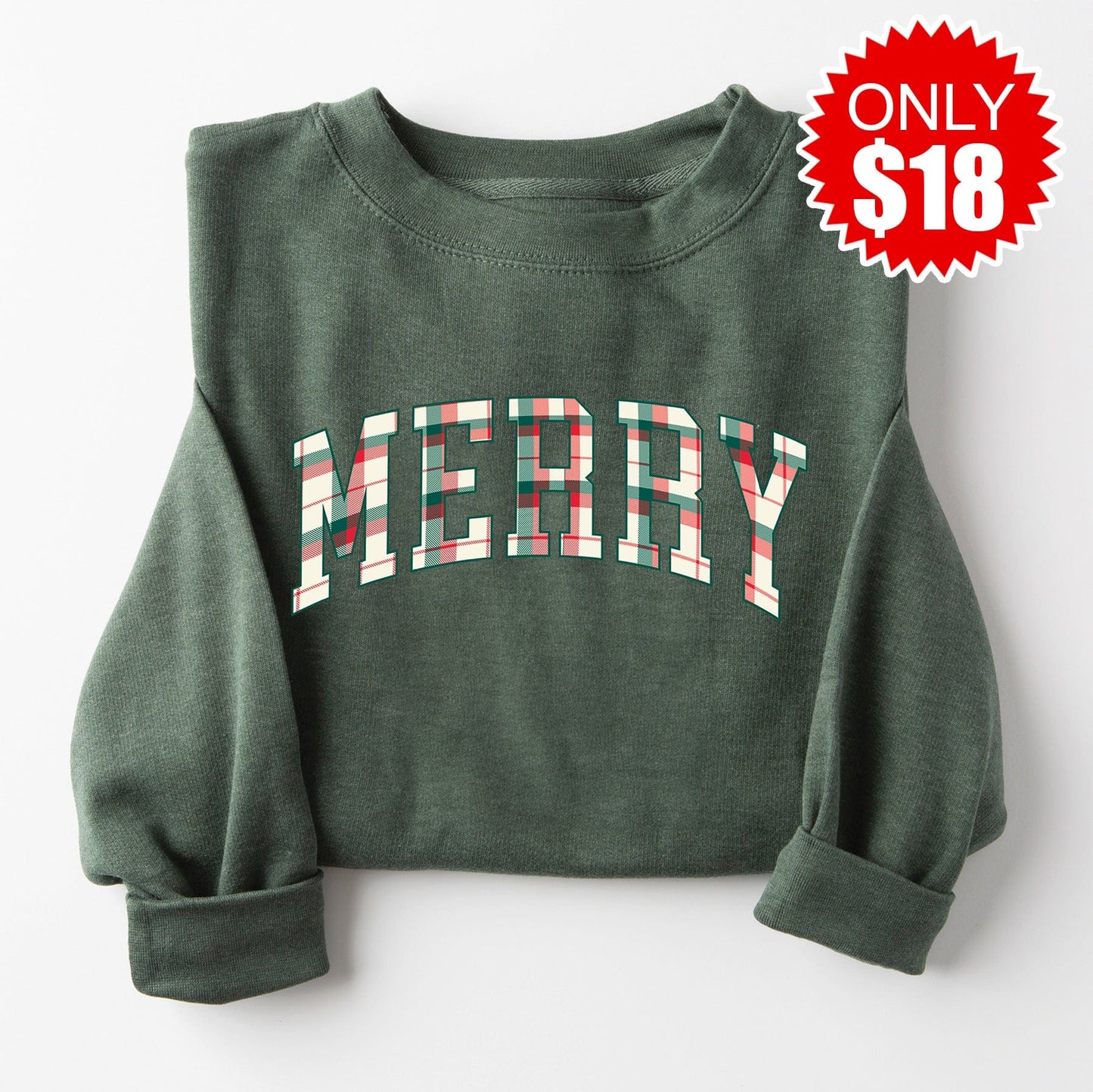 Merry Sweatshirt - Heather Forest