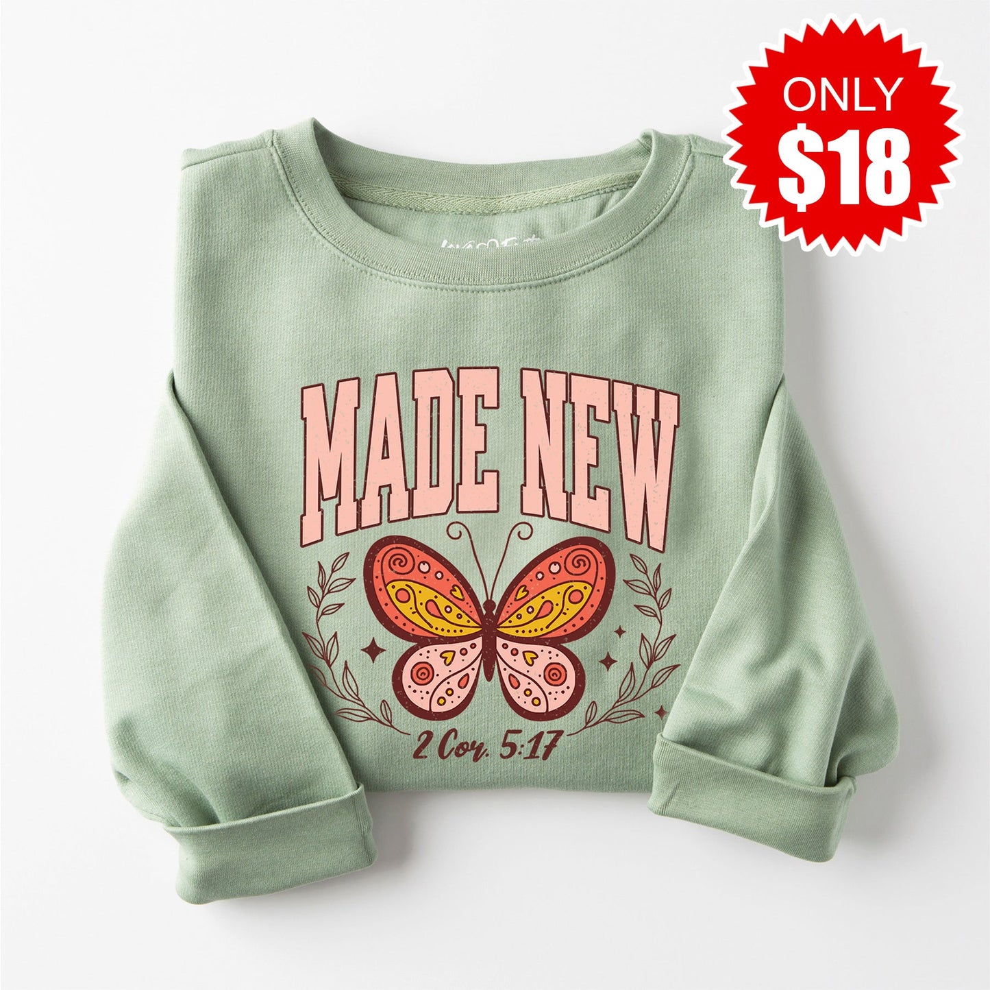Made New Crewneck Sweatshirt - Heather Sage
