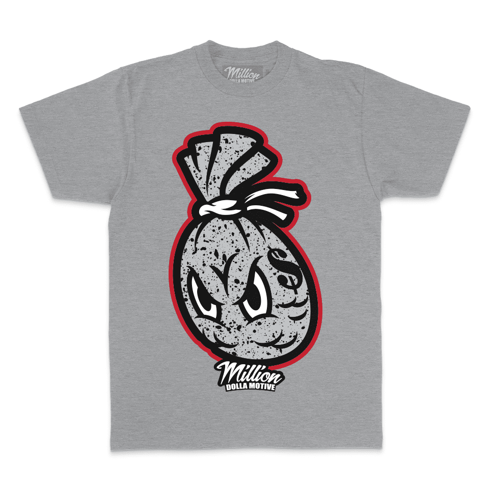 Cement Money Bag - Heather Grey T-Shirt