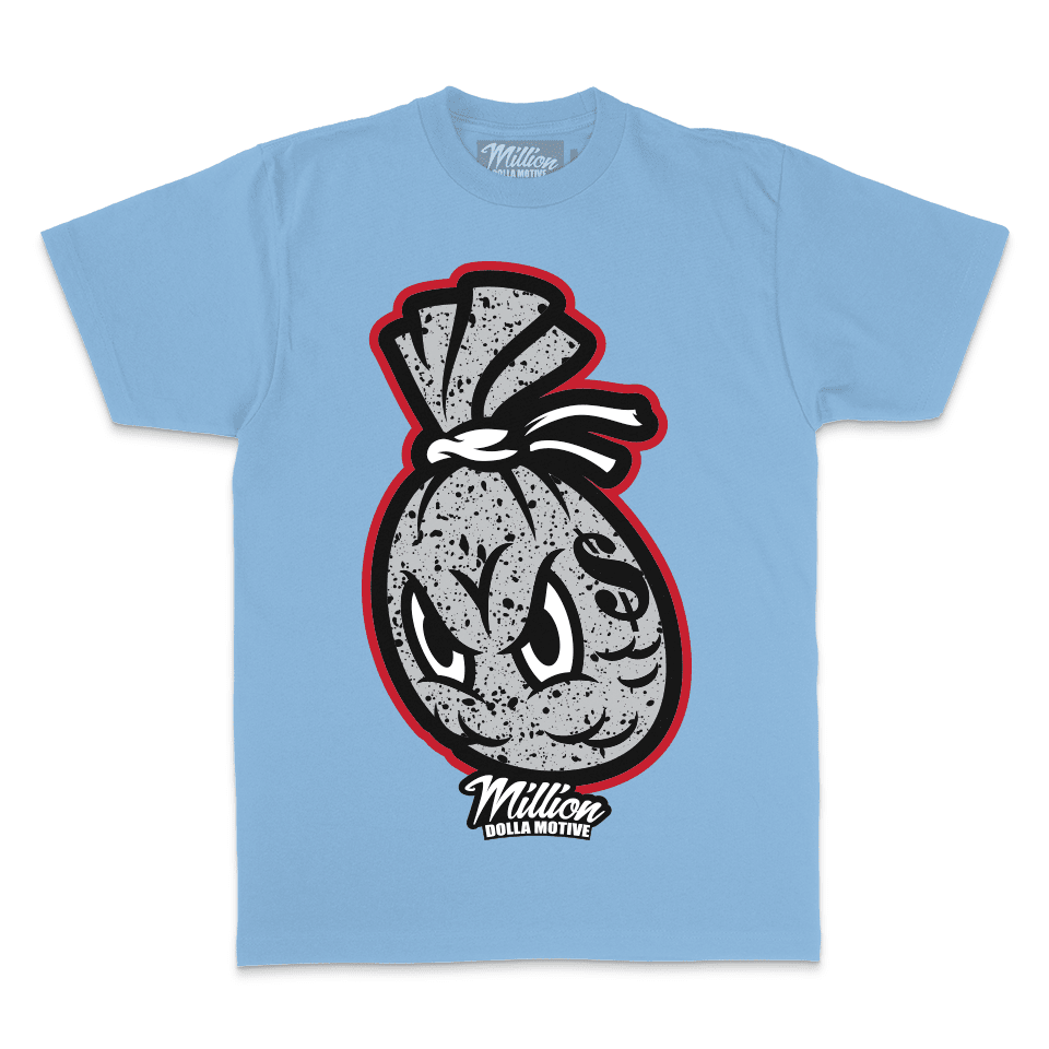 Cement Money Bag - University Blue T-Shirt