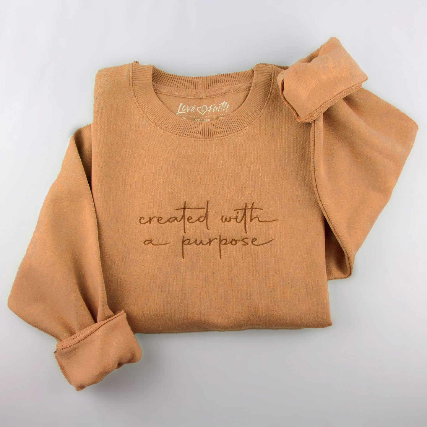 Embroidered Created With A Purpose Sweatshirt - 5