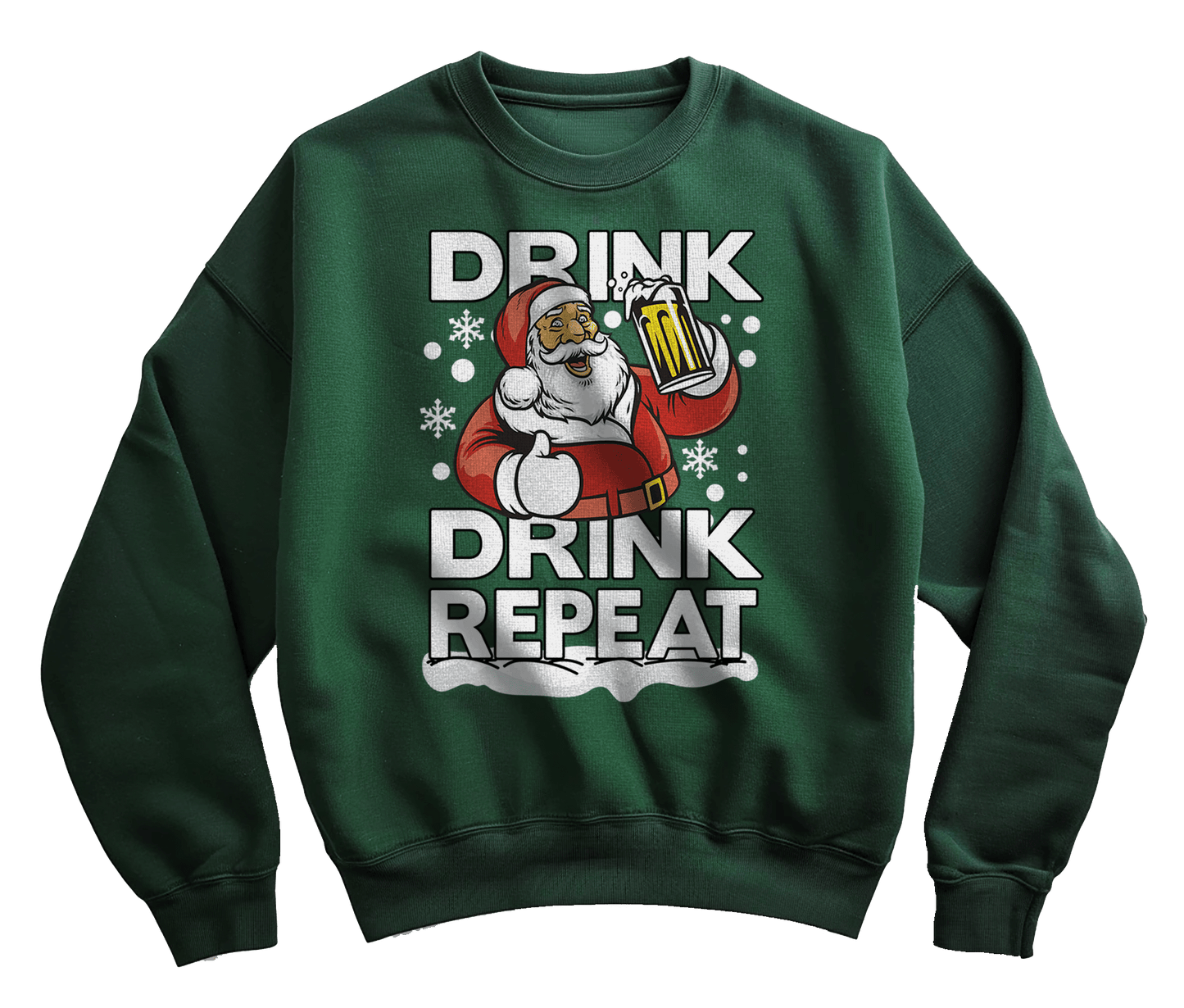 Drink Drink Repeat Santa Sweatshirt