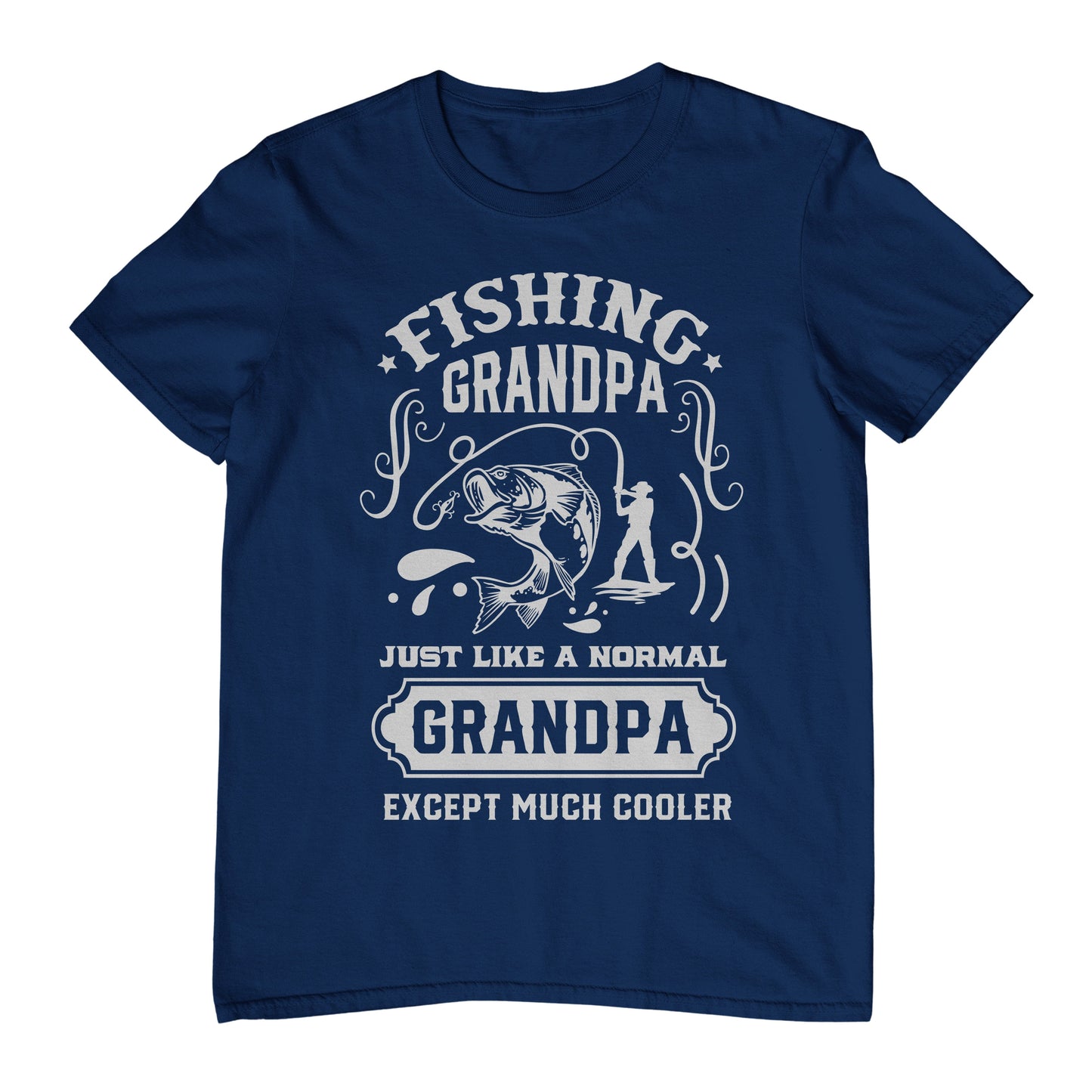 Fishing Grandpa Just Like Funny T-Shirt