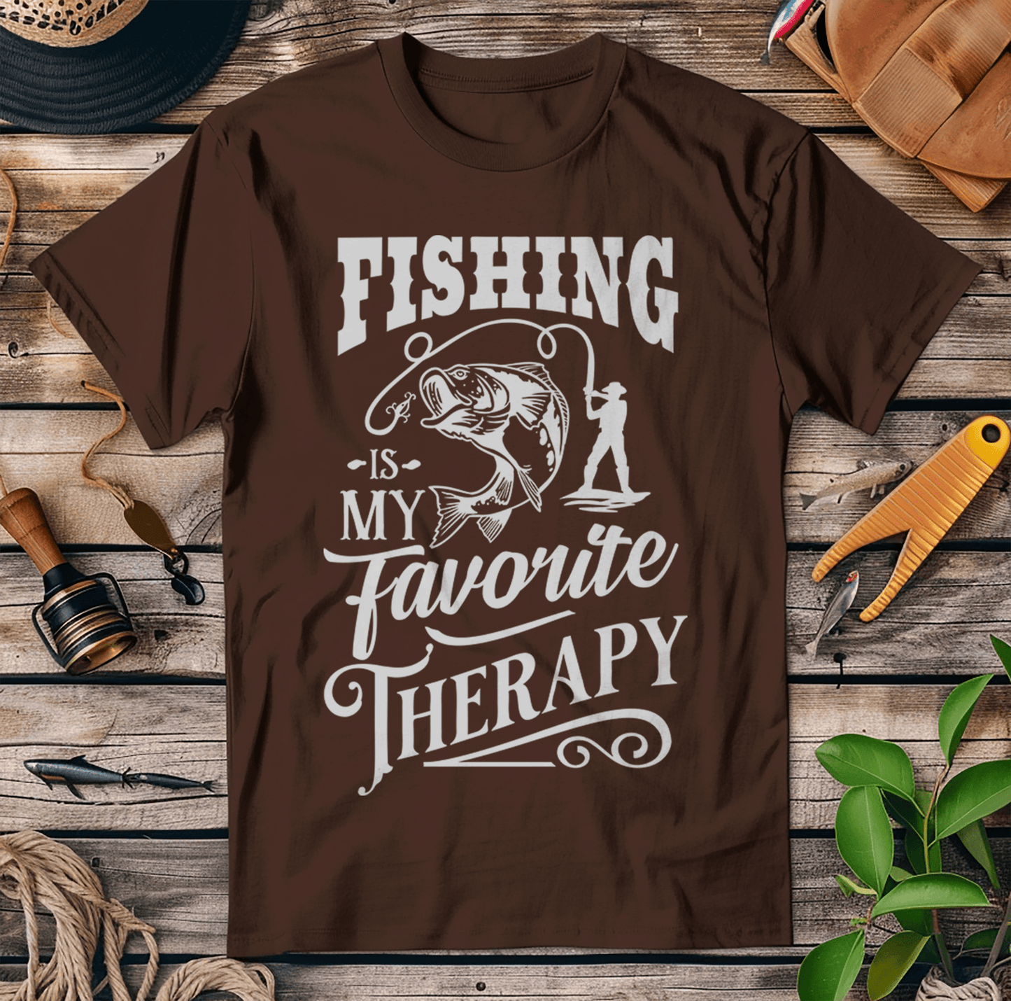 Fishing is My Favorite Therapy T-Shirt