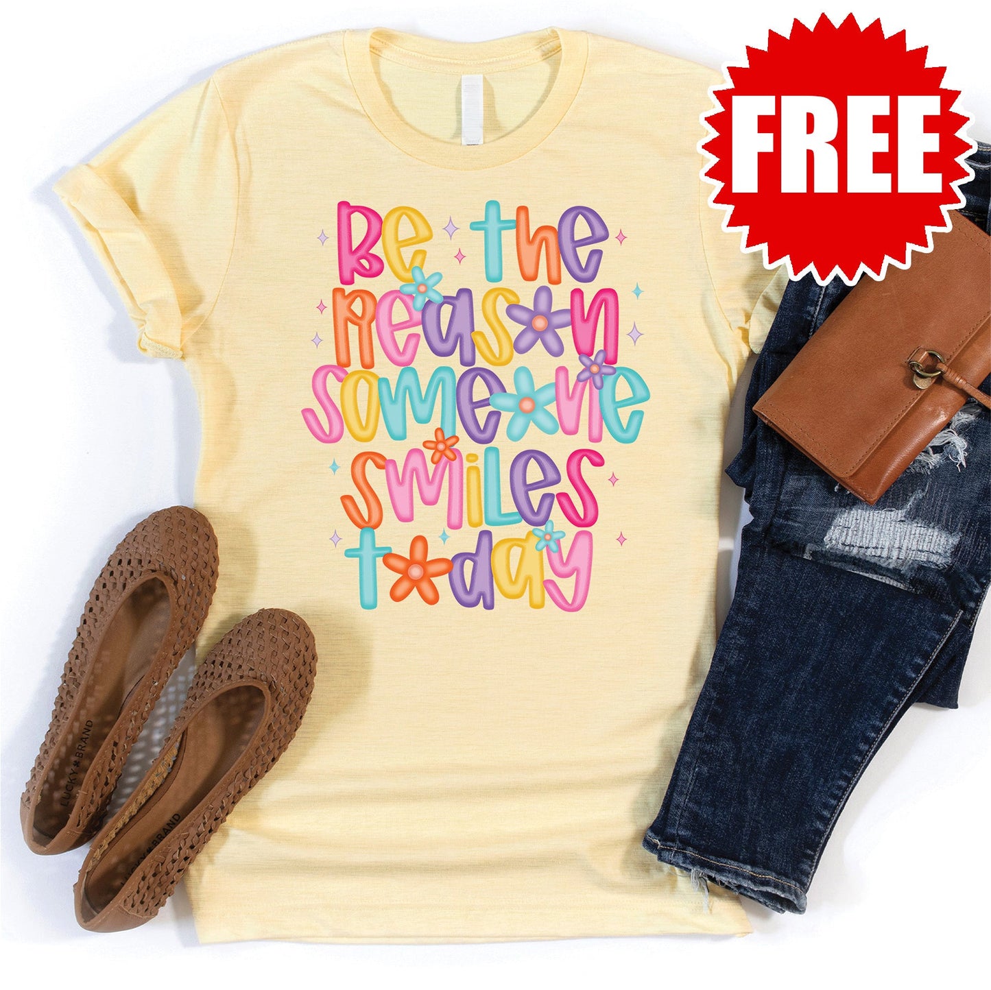 Be The Reason Tee - Heather French Vanilla - 0