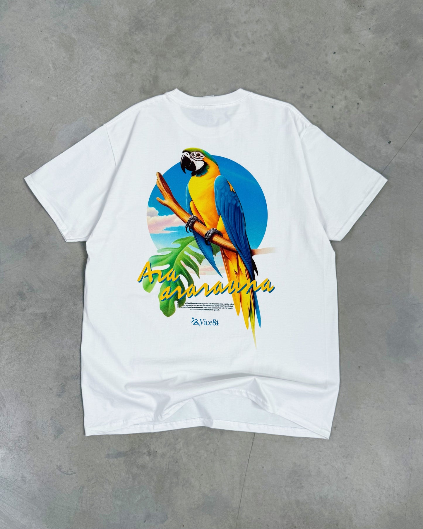 Vice 84 'Parrot' Tee - White