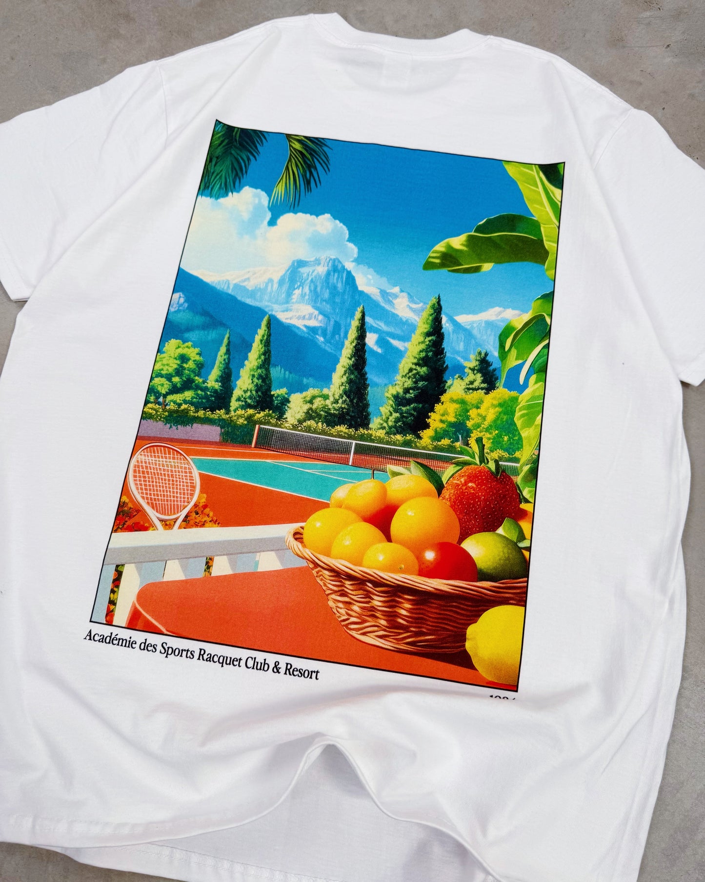 Vice 84 'Racquet Club' Tee - White