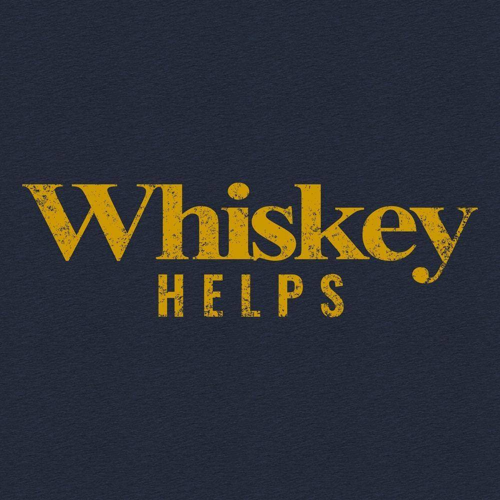 Whiskey Helps‚Ñ¢ T-Shirt - Midnight Navy