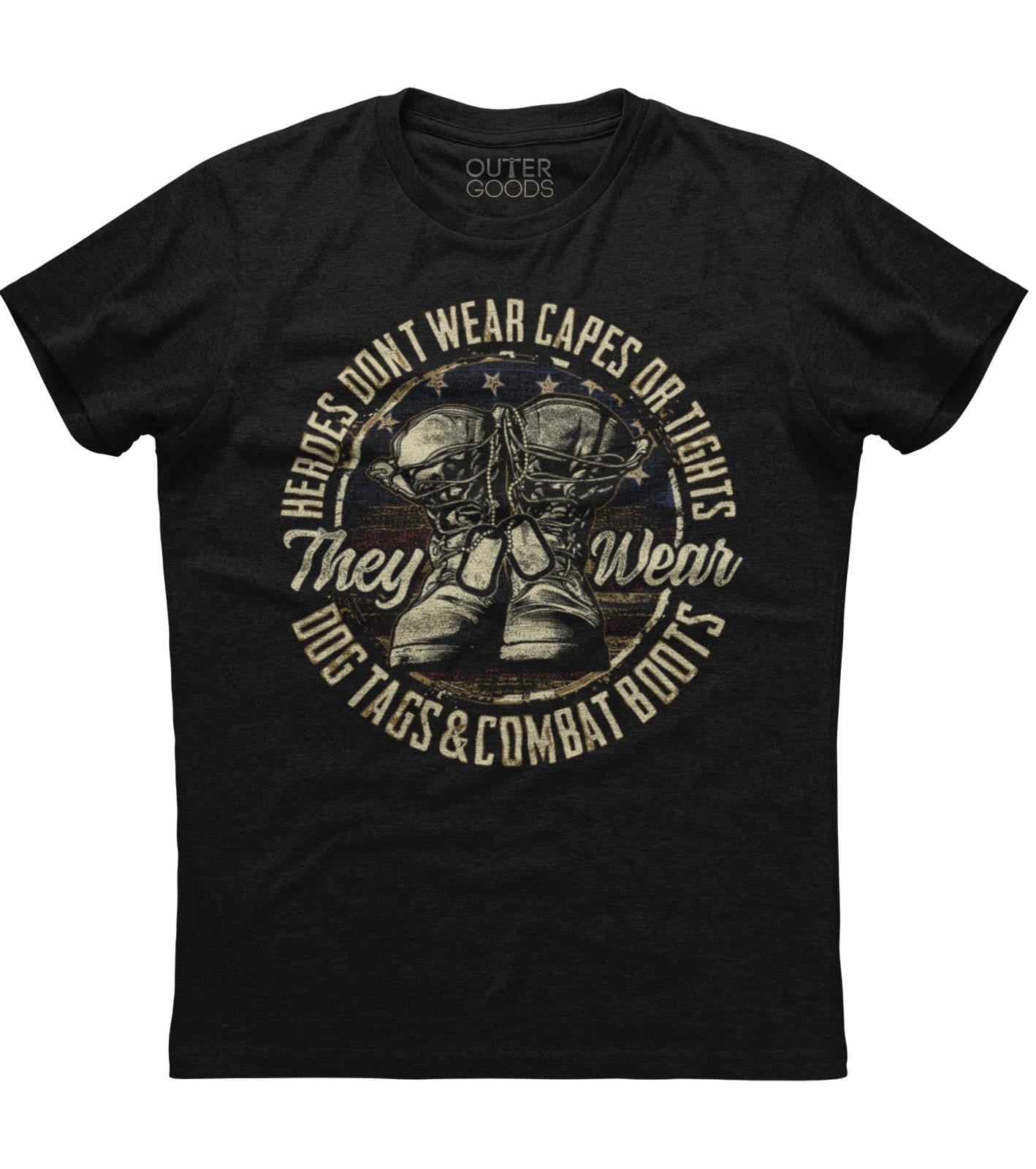 Heroes Don't Wear Capes Or Tights T-Shirt (O)