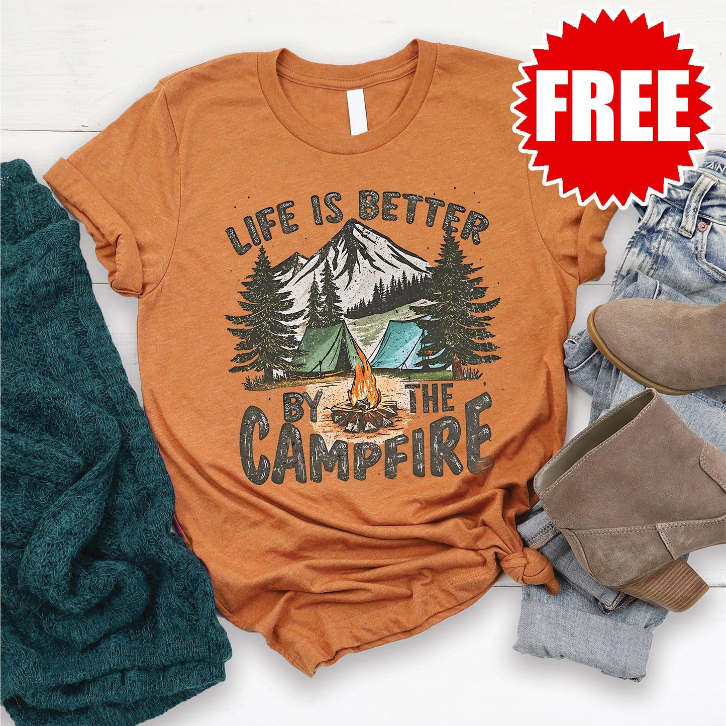 Life is Better Tee - Heather Autumn - 0