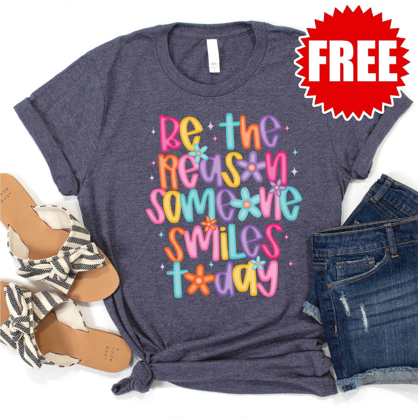 Be The Reason Tee - Heather Blue Onyx - 0