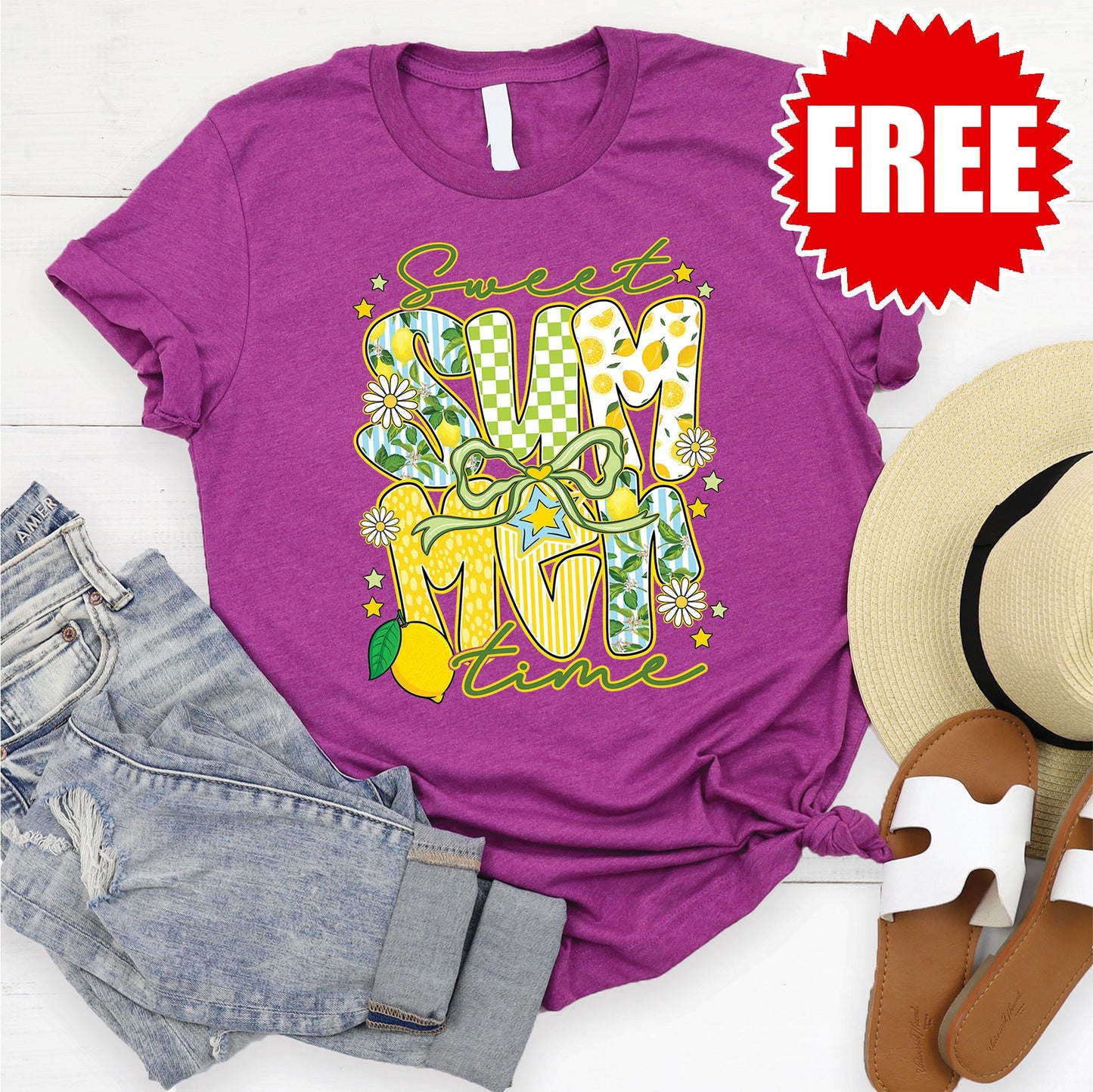 Sweet Summer Tee - Heather Dragonfruit - 0