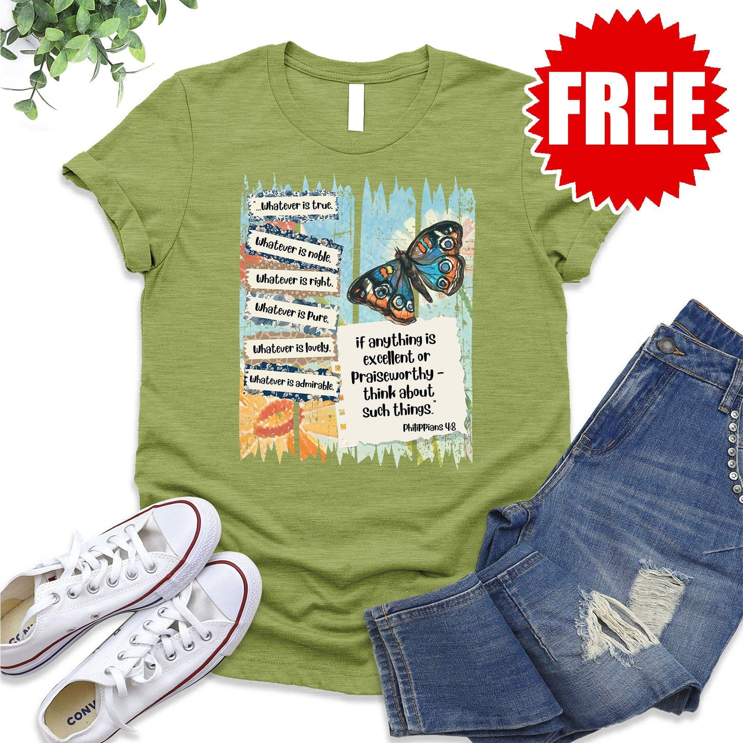 Philippians Tee - Heather Fern - 0
