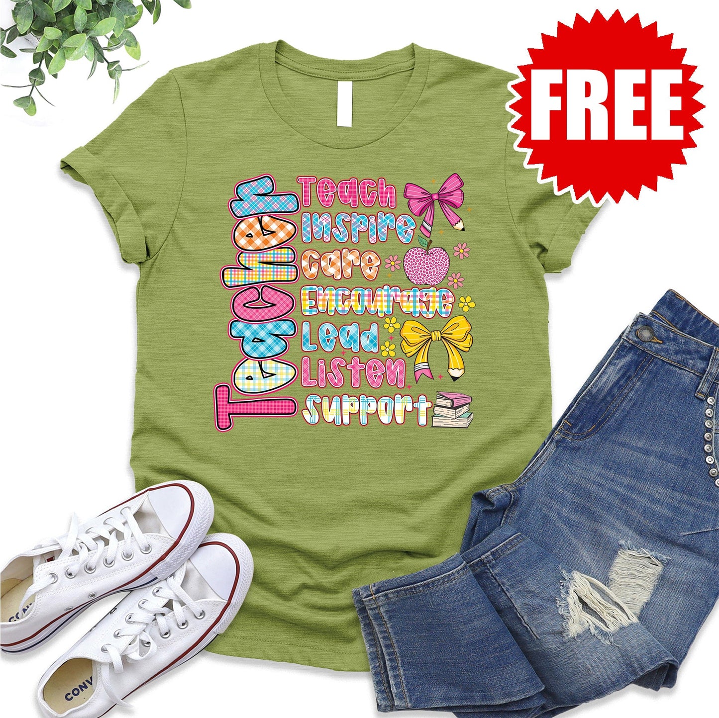 Teacher Tee - Heather Fern - 0 Style001