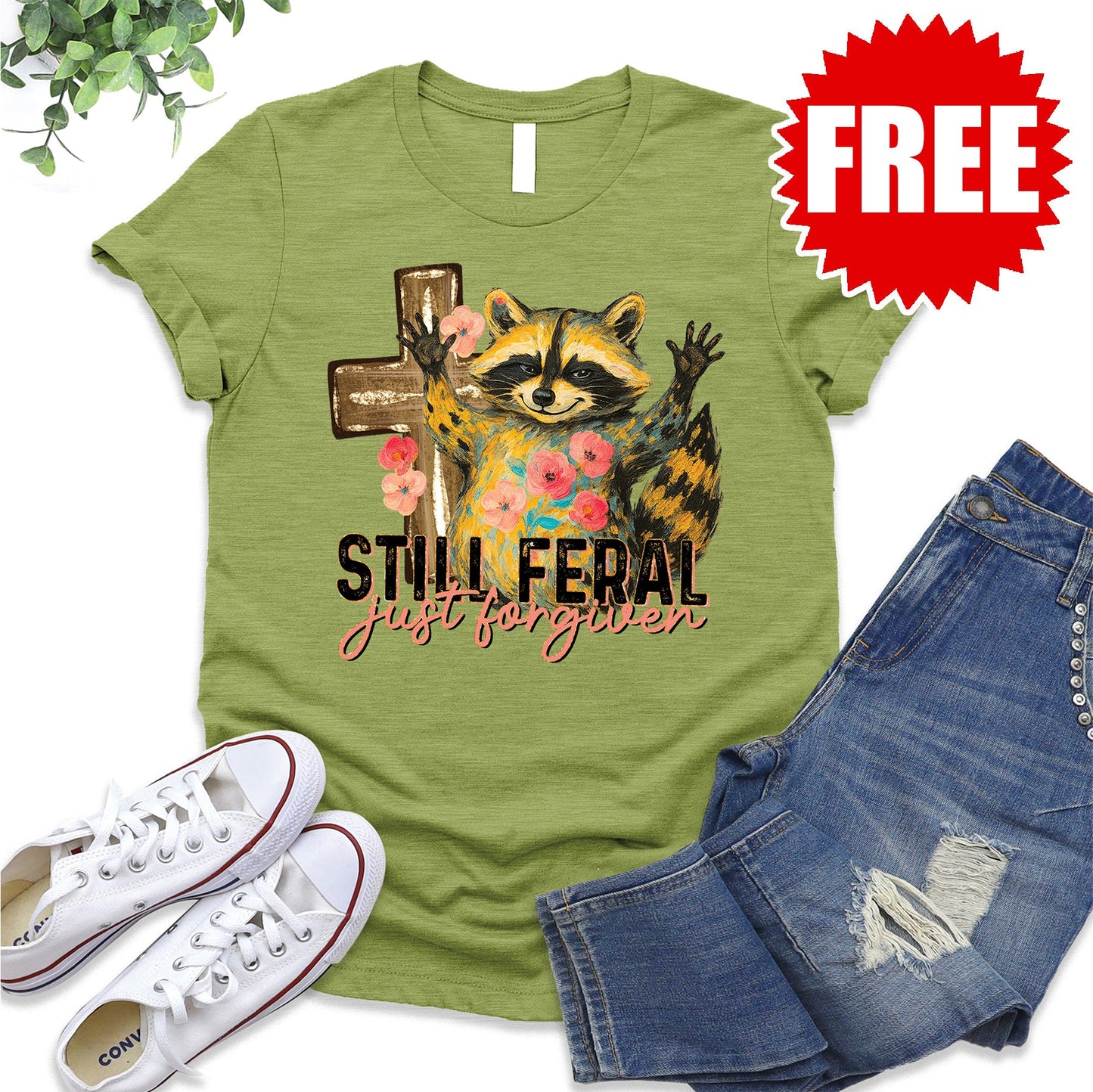 Still Feral Tee - Heather Fern - 0
