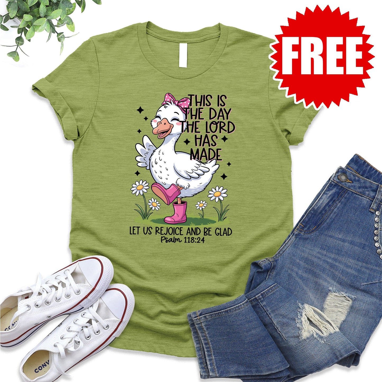 This is the Day the Lord has Made Goose Tee - Heather Fern - 0