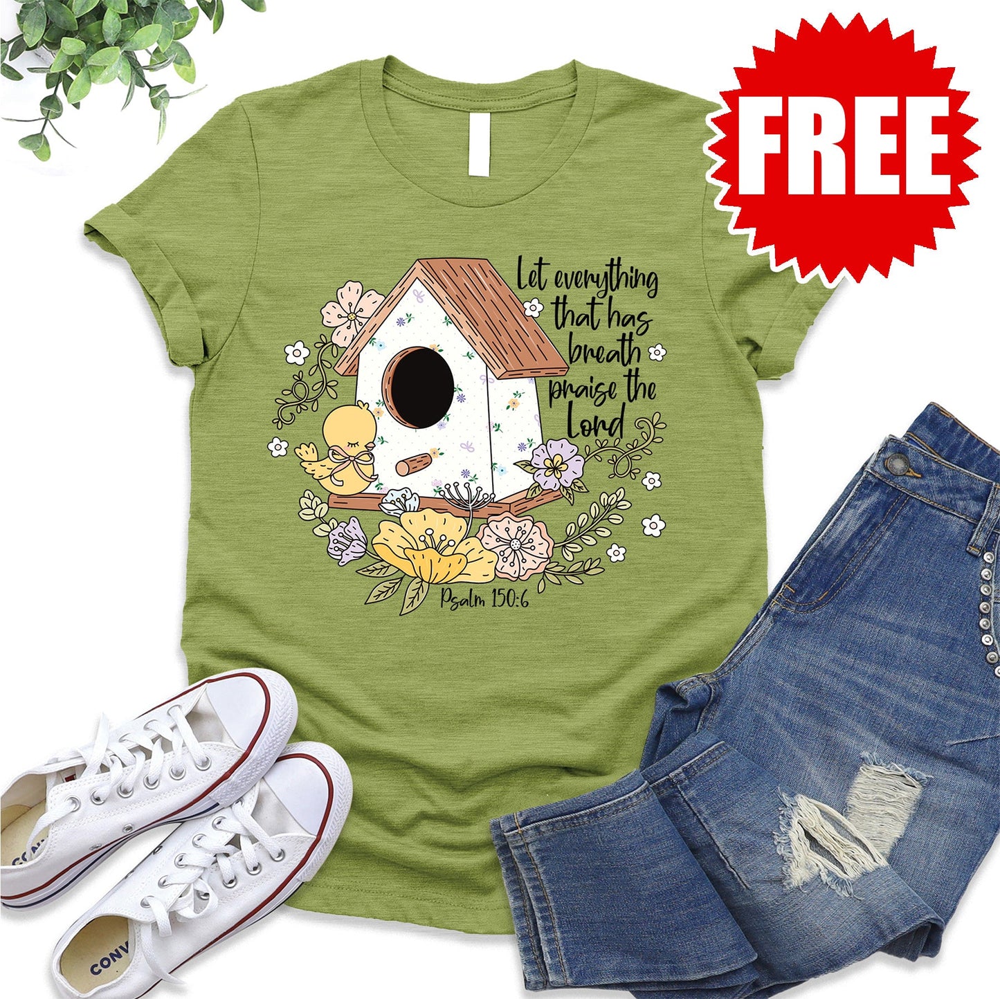 Let Everything that has Breath Tee - Heather Fern - 0
