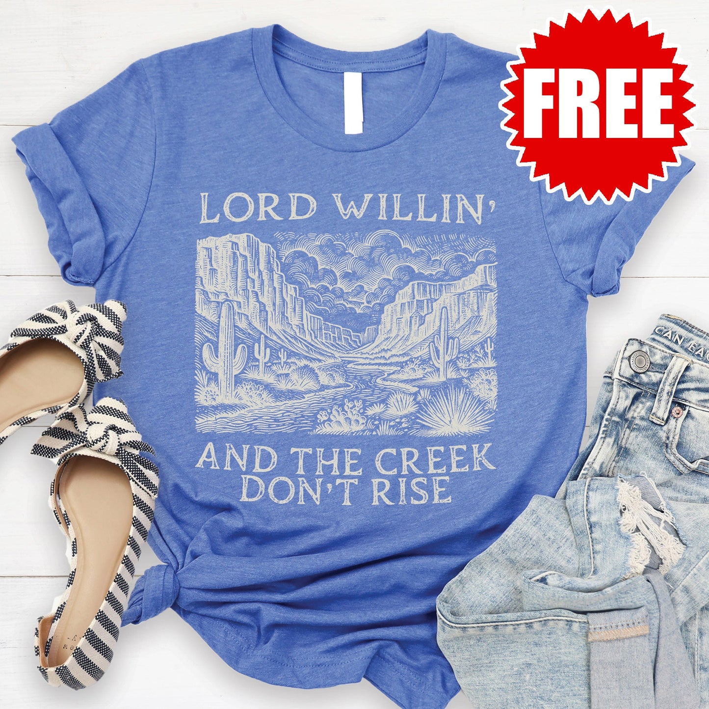 Lord Willin Tee - Heather Royal Blue - 0