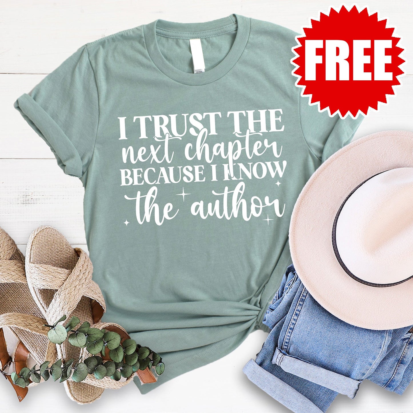 Next Chapter Tee - Heather Sage - 0