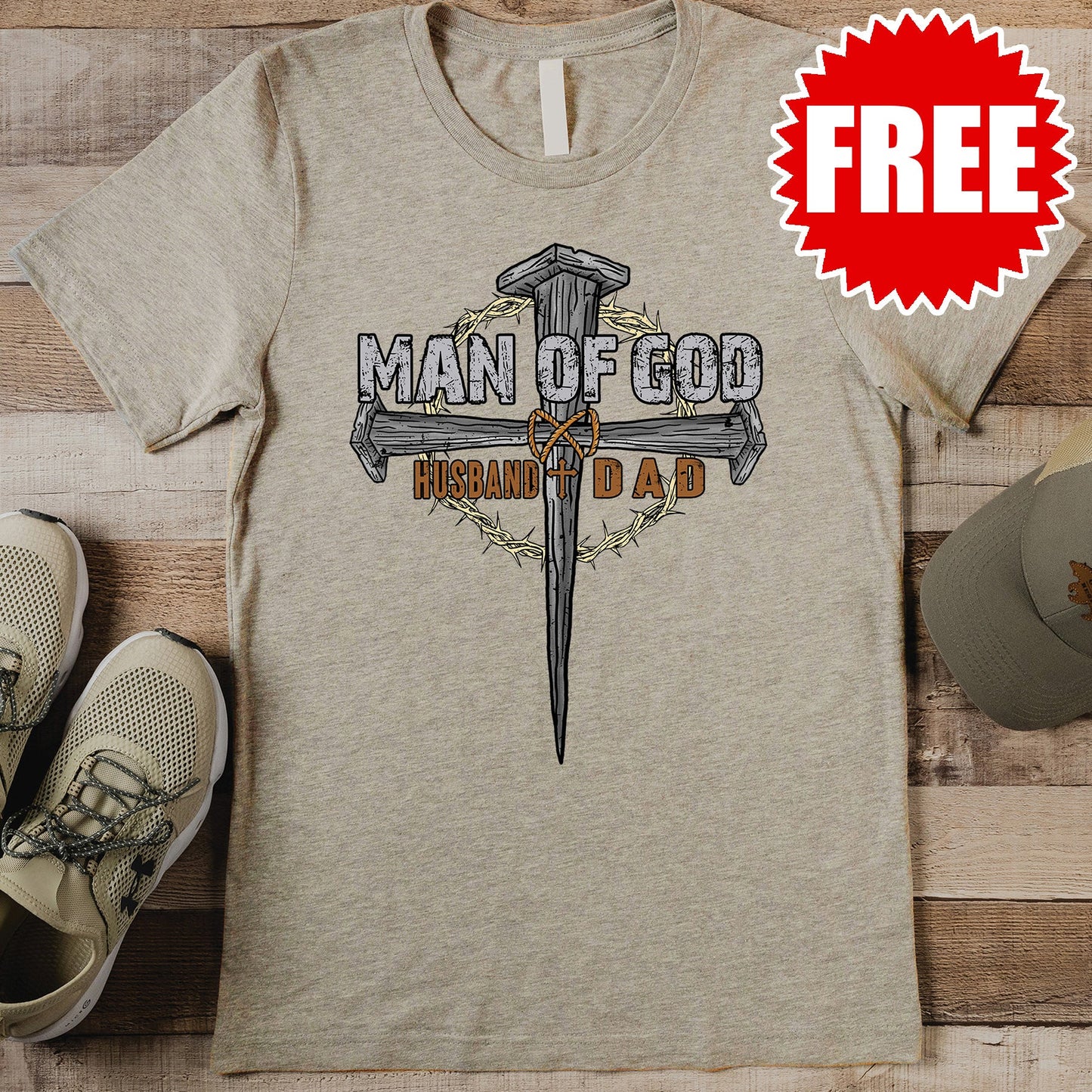 Man of God Tee - Heather Stone - 0