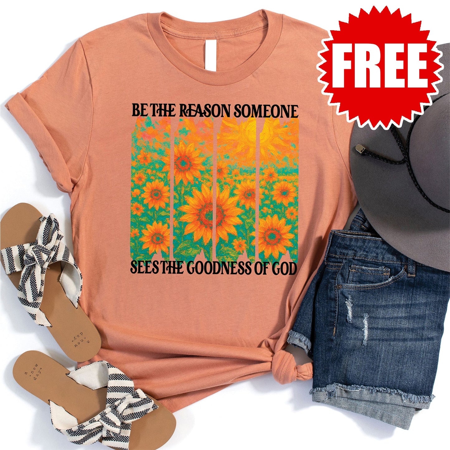 Be The Reason Tee - Heather Terracotta - 0