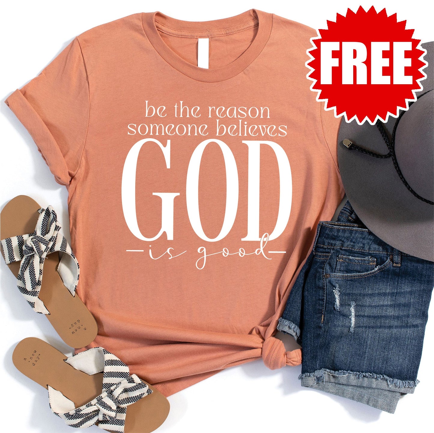 Be The Reason Tee - Heather Terracotta - 0 Style001