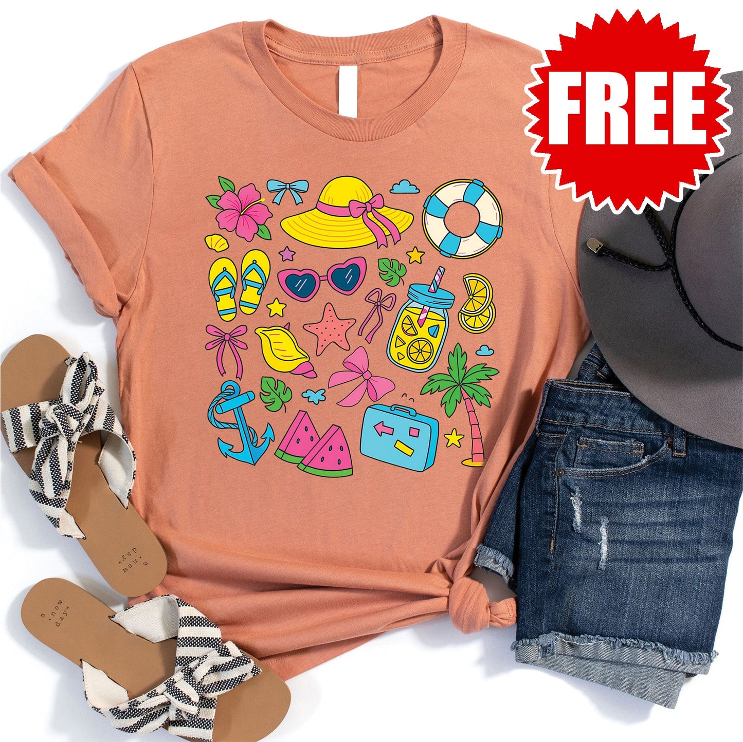 Summer Tee - Heather Terracotta - 0