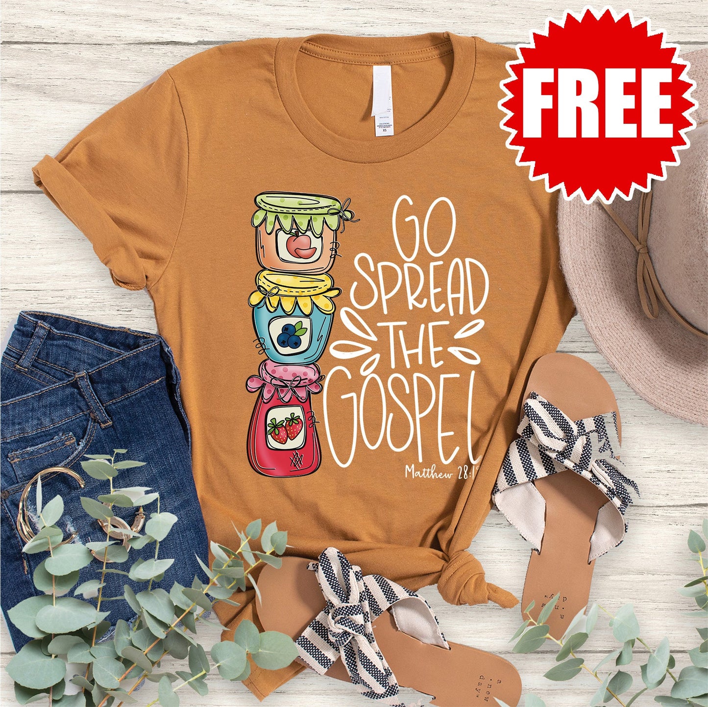 Spread the Gospel Tee - Heather Toast - 0
