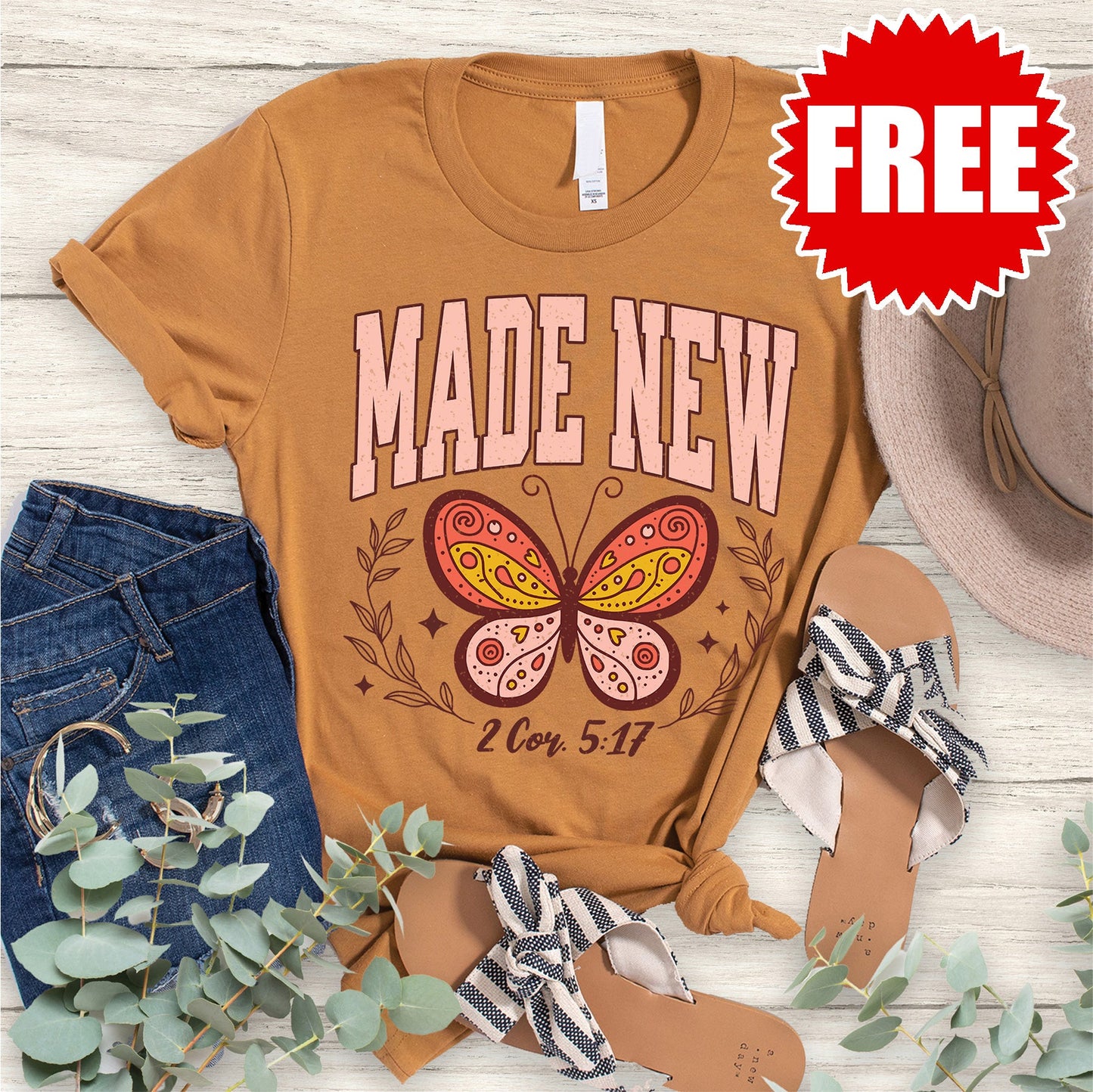 Made New Tee - Heather Toast